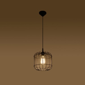 Lustra suspendata Celta Negru 23x23x95 cm - Img 3
