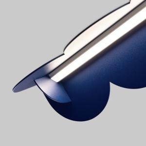 Lustra suspendata LED Biscuit Ultramarine 4000K 131x13x200 cm - Img 6