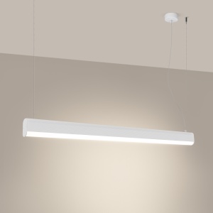 Lustra suspendata LED Farge Alb 3000K 120x8x150 cm - Img 3