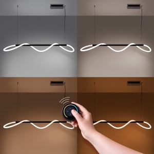 Lustra suspendata LED Galakse Negru 2700-6500K 148x58x160 cm - Img 3