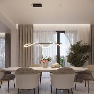 Lustra suspendata LED Galakse Negru 2700-6500K 148x58x160 cm - Img 13