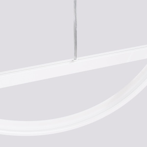 Lustra suspendata LED Glad Alb 3000K 120x20x212 cm - Img 7