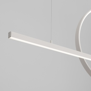 Lustra suspendata LED Glad Alb 4000K 120x20x212 cm - Img 5