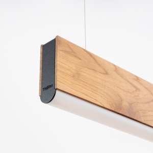 Lustra suspendata LED Lykke Stejar 4000K 150x3.5x150 cm - Img 4