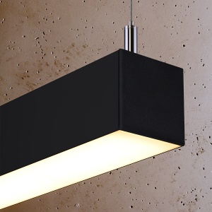 Lustra suspendata LED Pinne Negru 3000K 67x6x150 cm - Img 5