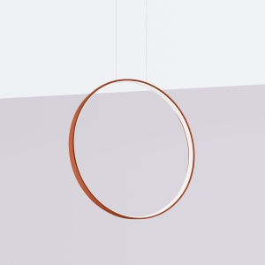 Lustra suspendata LED Rio 55 Rosu 3000K 55x16x150 cm - Img 2