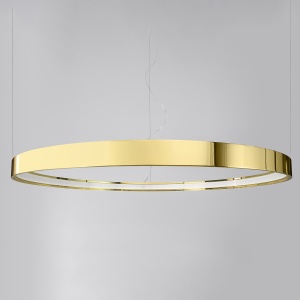 Lustra suspendata LED Rio Auriu lucios 3000K 78x78x150 cm - Img 4