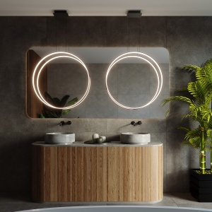 Lustra suspendata LED Rio Negru 3000K 78x16x150 cm - Img 11
