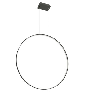 Lustra suspendata LED Rio Negru 4000K 110x16x150 cm