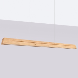 Lustra suspendata LED Skog Stejar 3000K 150x5.5x210 cm - Img 2