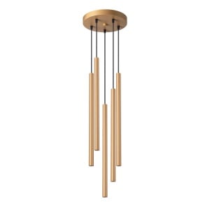 Lustra suspendata Pastelo Auriu 25x25x110 cm