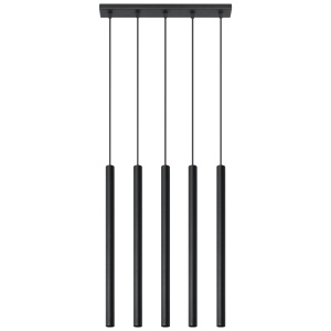 Lustra suspendata Pastelo Negru 45x5x90 cm