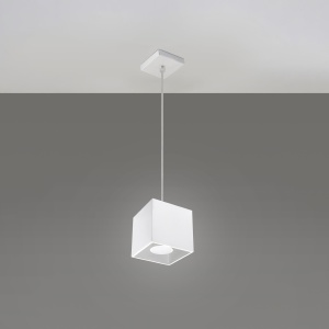 Lustra suspendata Quad Alb 10x10x110 cm - Img 2