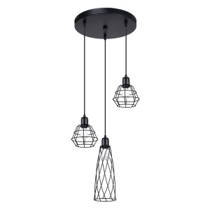 Lustra suspendata Suba Negru 38x38x120 cm