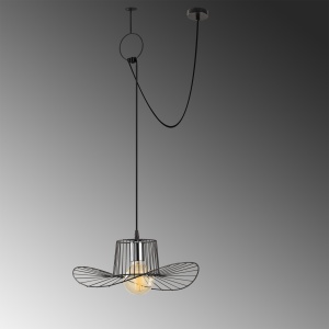 Lustra Tel Negru 98x38x122 cm - Img 4