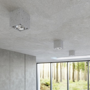 Lustra Valde din beton Gri 14x14x14 cm - Img 8