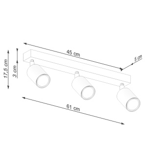 Lustra Verdo Negru 19.5x19.5x117 cm - Img 5