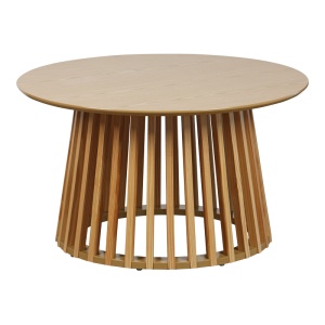 Masa de cafea Domonic, Pako World, MDF, Natural, 80x80x45 cm - Img 2