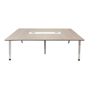 Masa de conferinta Armadi, Pako World, Gri-Alb, 240x120x75 cm - Img 2