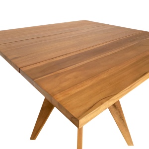 Masa dining Cadrada, Natural, 80x80x76 cm - Img 5