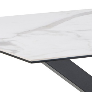 Masa dining Heaven, Alb, 75.5x135x80 cm - Img 5