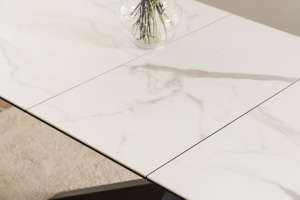 Masa dining Heaven, Alb, 76x210x90 cm - Img 3