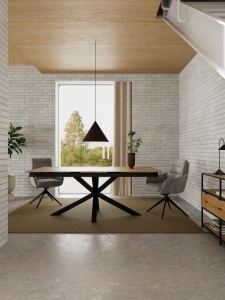 Masa dining Heaven, Natural, 76x240x100 cm