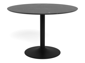 Masa dining Ibiza, Negru, 74x110x110 cm - Img 3