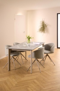 Masa dining Palermo, Gri, 75x160x90 cm