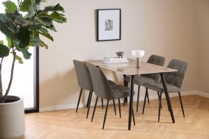 Masa dining Wicklow, Maro, 75x140x80 cm - Img 3