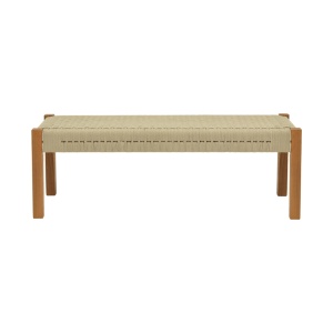 Masa Uma Boho, Pako World, Lemn de tec, Natural, 150x45x40 cm - Img 3