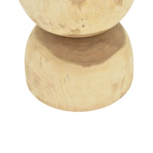 Masuta auxiliara Hourglass, Natural, 40x40x45 cm - Img 4