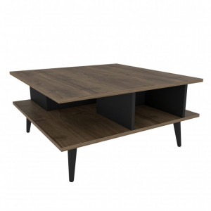 Masuta de Cafea Akya - Walnut, Negru - Img 6