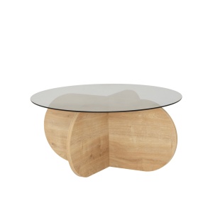 Măsuţă de cafea Bubble Stejar 75x35x75 cm - Img 10