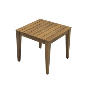 Masuta de cafea de gradina, Napole, Natural, 50x50x45 cm - Img 2
