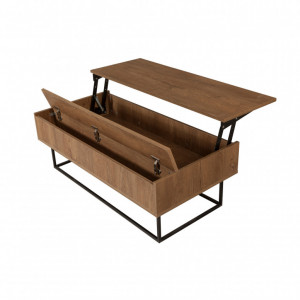 Masuta de Cafea Extensibila Est Walnut-Negru - Img 6