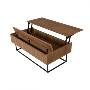 Masuta de Cafea Extensibila Est Walnut-Negru - Img 6
