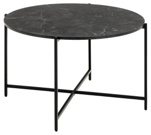 Masuta de cafea Lamoine, Negru, 42x70x70 cm - Img 3