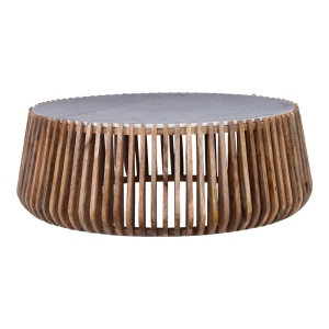 Masuta de cafea, Mable, Natural, 120x120x45 cm - Img 2