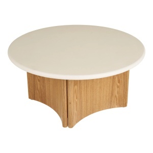 Masuta de cafea Motril, Alb, 80x80x37 cm - Img 4
