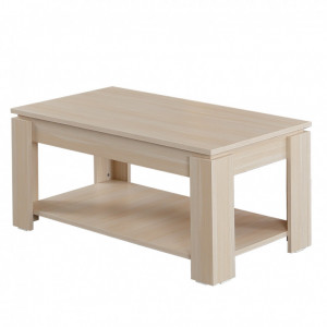 Masuta de Cafea Shelf - Light Oak - Img 4
