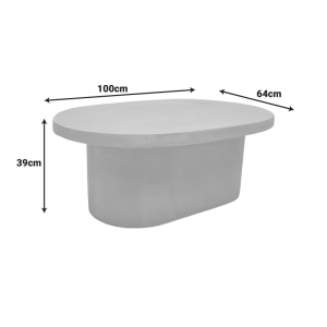 Masuta de cafea, Vooge, Pako, Natural 100x64x39 cm - Img 5