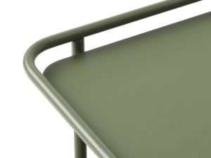 Masuta de cafea YUBA, Verde masliniu, 75x34x75 cm - Img 2