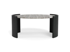 Masuta de cafea Zafra, Gri, 42x95x95 cm - Img 2