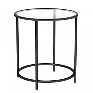 Masuta laterala, Vasagle, Negru, 50x50x55.3 cm - Img 2