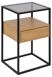 Noptiera Randolf V1, Gri, 60x40x35 cm - Img 2