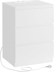 Noptiera, Vasagle, Alb, LET631W14V1, 35 x 40 x 59 cm - Img 1