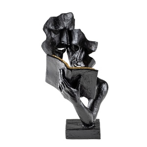 Obiect decorativ Lecteur Negru 20x36x15 cm - Img 6