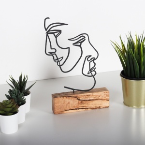 Obiect decorativ M-035 Negru 17x38x3.5 cm - Img 3