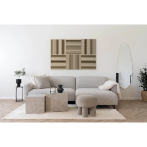 Panou acustic decorativ, Natural, 22x520x520 cm